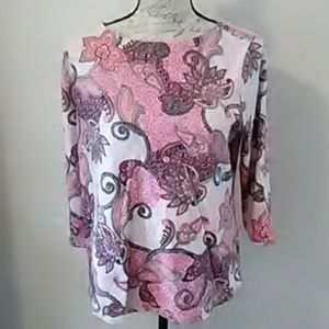 Beautiful Paisley floral print blouse